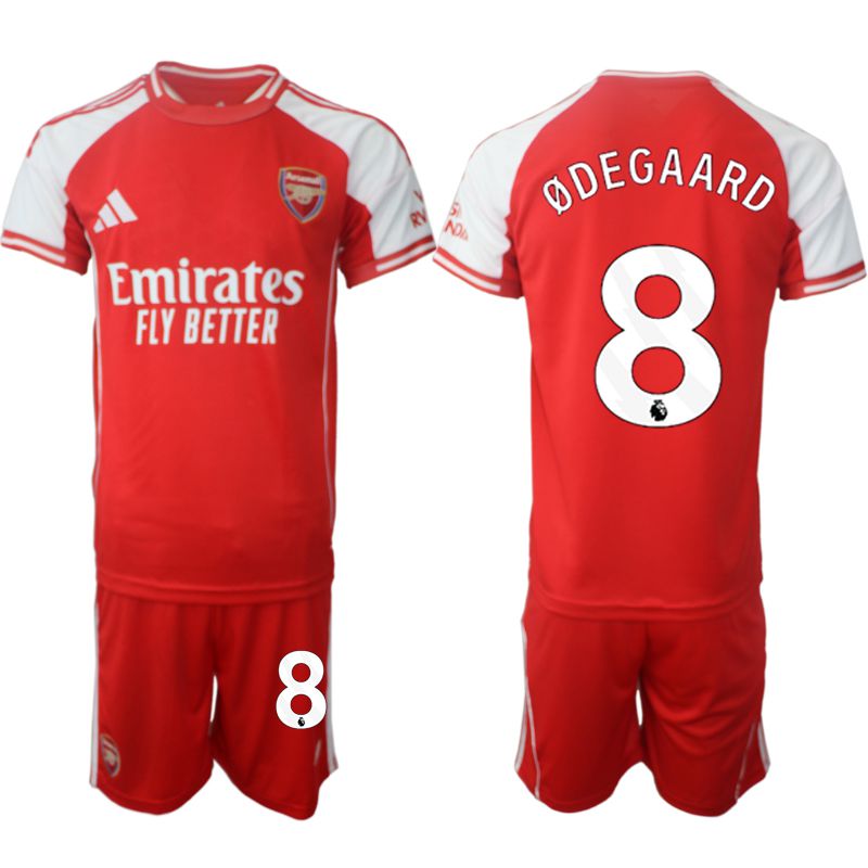 Men 2025-2026 Season Club Arsenal home red #8 Soccer Jersey->youth soccer jersey->Youth Jersey